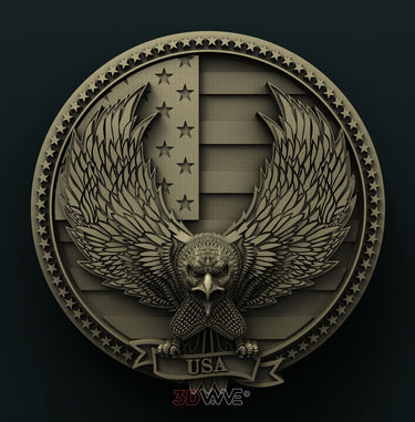 AMERICAN EAGLE 3D STL 3DWave